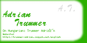 adrian trummer business card